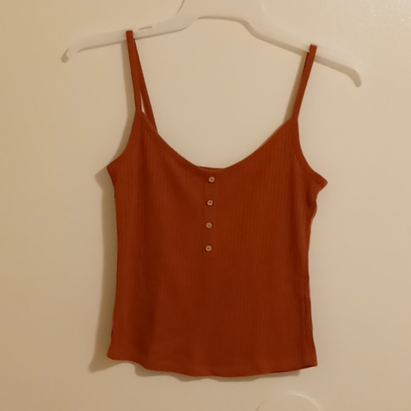 NWOT Orange Kiss crop top with skinny straps - Picture 1 of 3